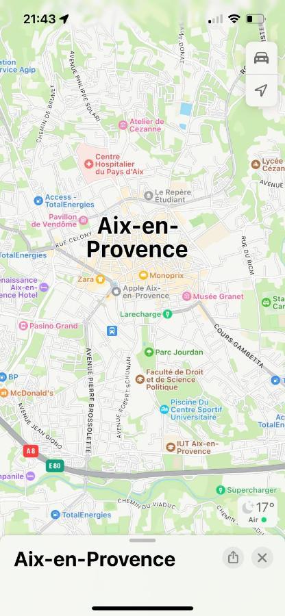 Aix-En-Provence, Charmant Studio Proche Toutes Comodites Et Axes Routiers, Linges Fournis Екстер'єр фото